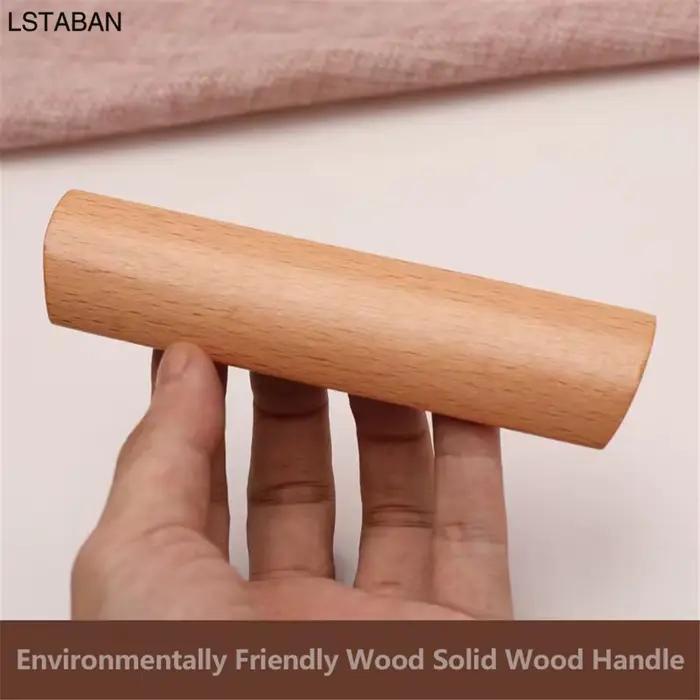 Poignée De Meuble En Bois Poignées De Tiroir Armoire Nordique Poignées En Bois Massif Bouton De Garde-robe Respectueux De L'environnement Avec Vis De Montage