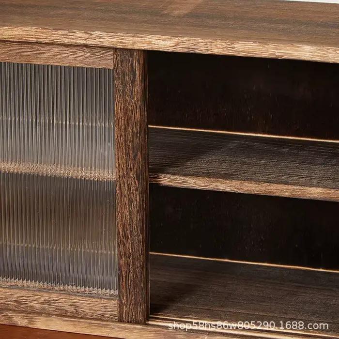 Boîte de rangement de bureau en bois massif