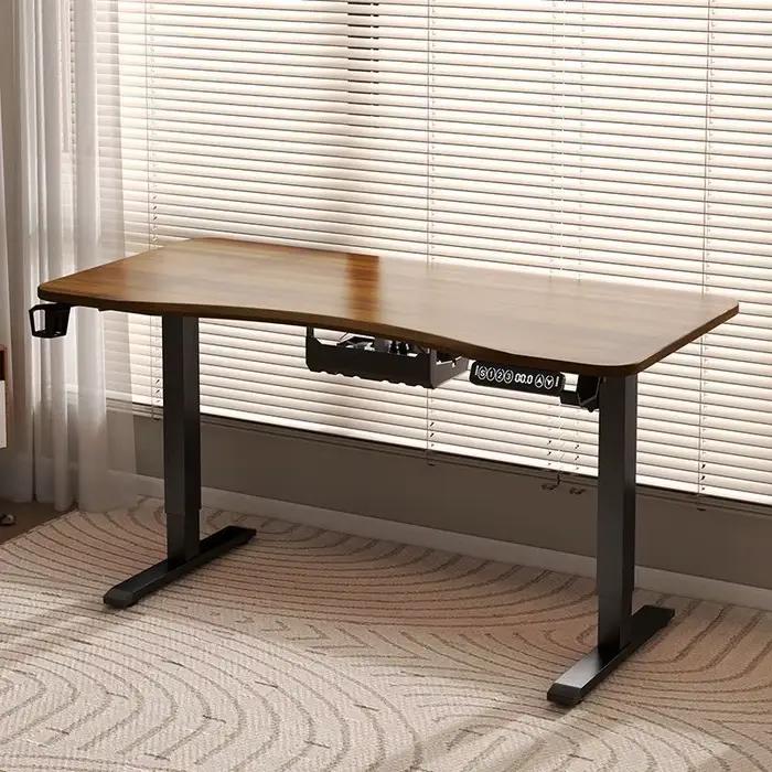 Bureau d'ordinateur réglable en hauteur, table de travail et de jeu pour la maison et le bureau