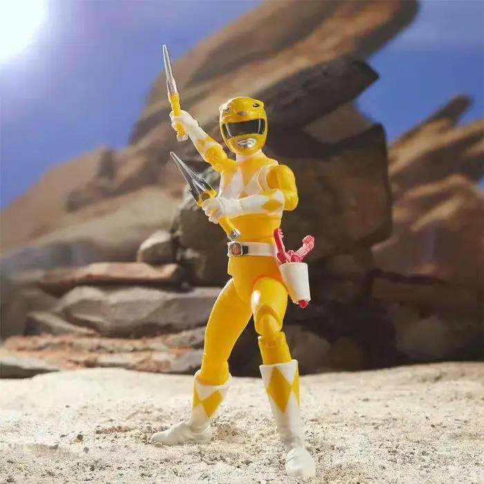 Power Rangers Lightning Collection Beast Morphers Blue Ranger Zeo Gold Ranger Mighty Morphin Yellow Ranger Figurine d'action de 6 pouces