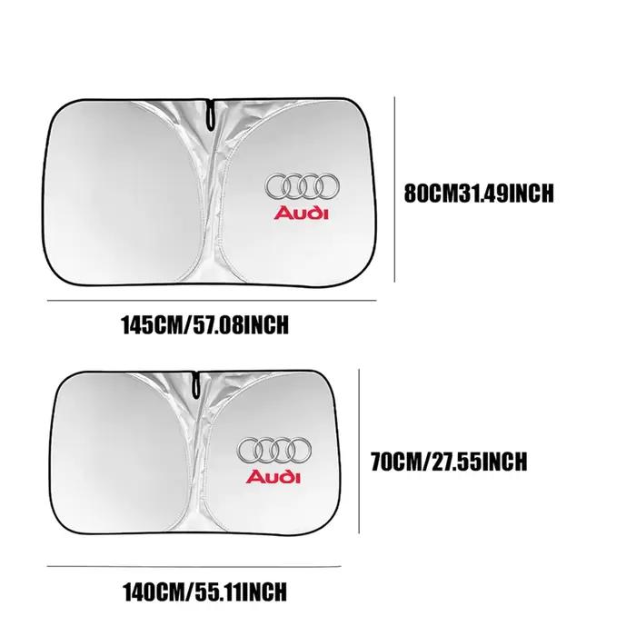 Pare-soleil pour pare-brise avec logo de voiture AUDI Sline TT RS S A3 A4 A5 A6 S3 S4 S5 S6 Q3 Quattro, protection UV, accessoires auto