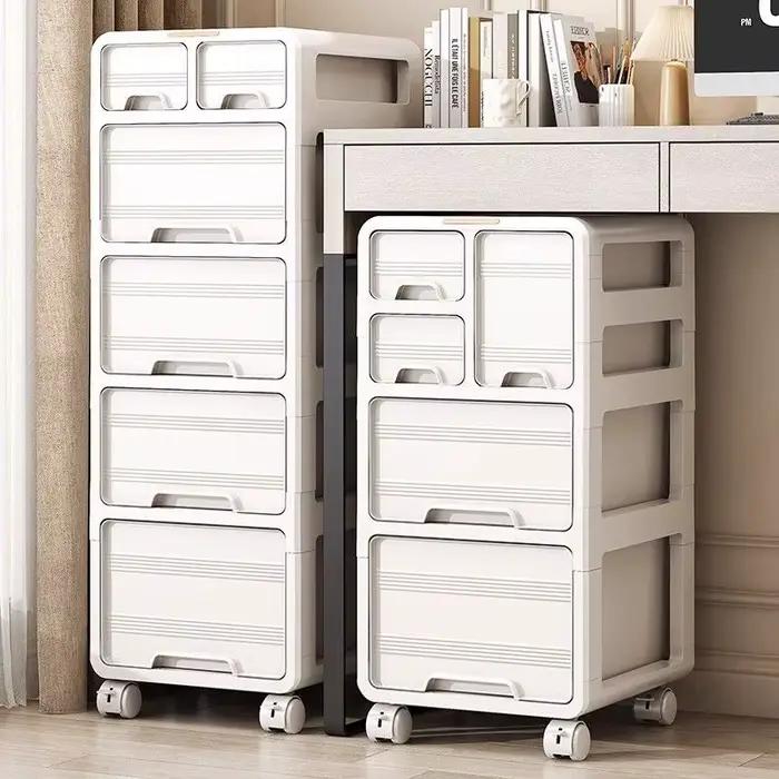 Armoire de rangement sous le bureau avec tiroirs amovibles et rangement pour articles divers chambre à coucher salon bureau moderne style européen polypropylène durable