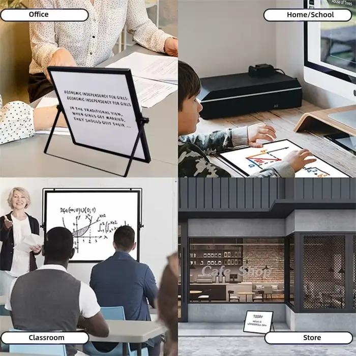 Tableau blanc portable pliable pour bureau
