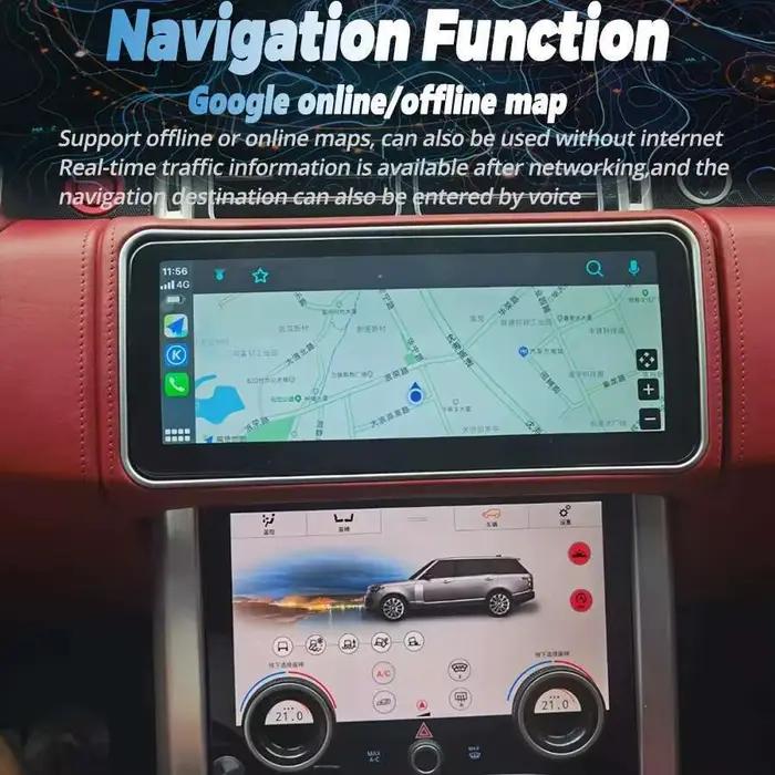 12.3 ''voiture Android 14 écran Carplay pour Land Rover Range Rover Sport L494 2013 2014 2015 2016 2017 lecteur multimédia stéréo GPS