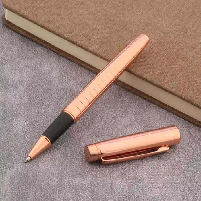Stylo à bille classique rose doré pour bureau