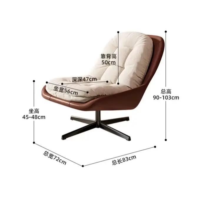 Chaise de salon moderne en fourrure minimaliste pour relaxation et décoration intemporelle occasions spéciales
