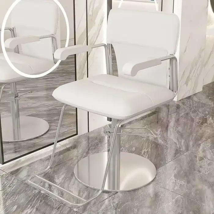 Chaise De barbier noire réglable esthétique nordique Simple moderne