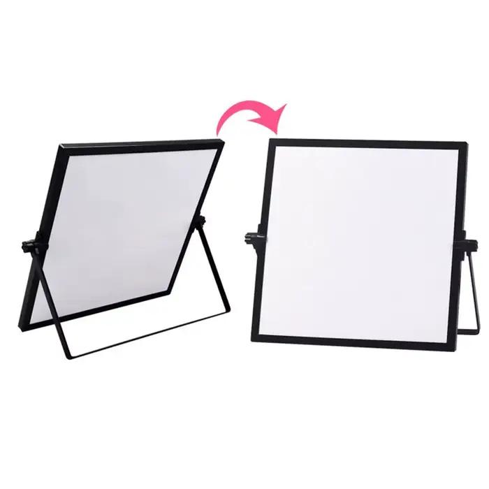 Tableau blanc de bureau pliable Portable effaçable avec support