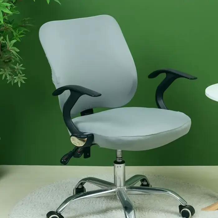 Juste de chaise de bureau à dossier fendu