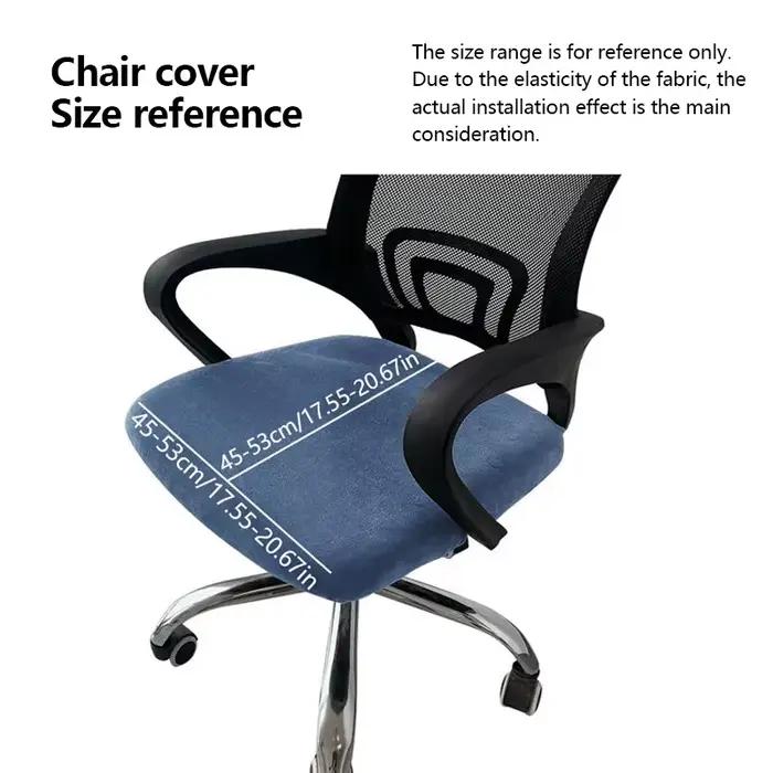 Juste de chaise de bureau en velours lavable