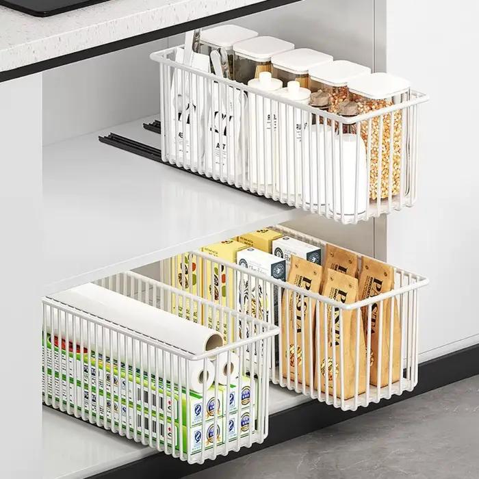 Panier de rangement en acier au carbone grande capacité