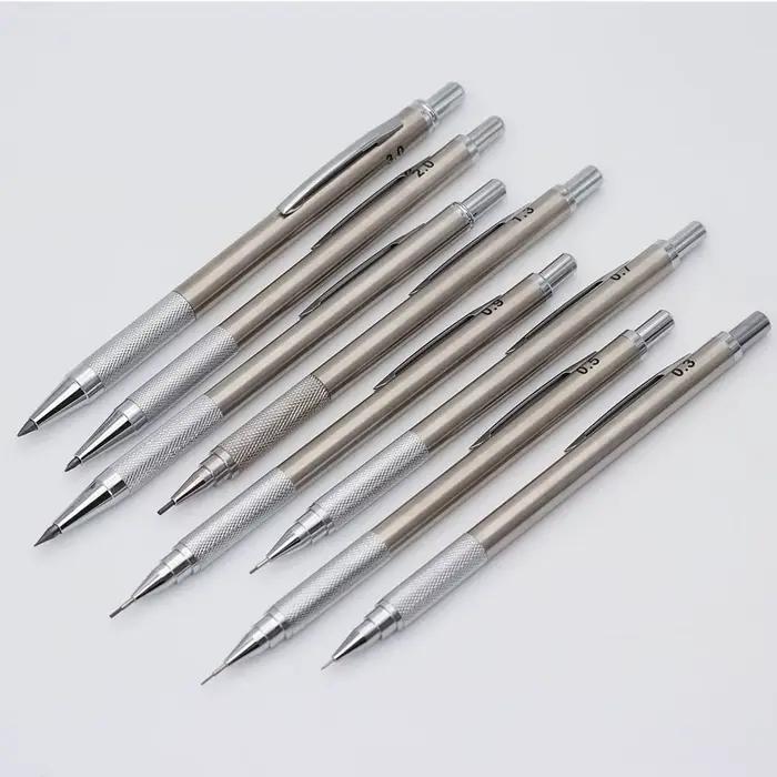 4 pièces/ensemble créatif 0.5 0.7 0.9 2.0mm crayons automatiques de bureau fournitures de papeterie