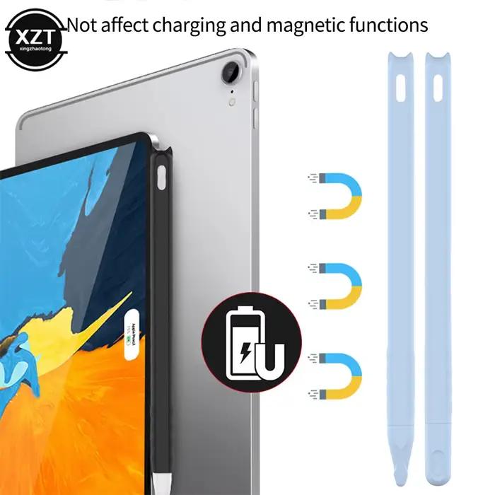 Nouvel étui pour Apple Pencil 2e génération pour Apple Pencil 2, support d'accessoires, manchon de protection en Silicone Premium pour iPad