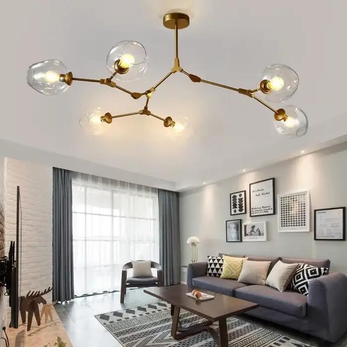 Lustre en verre Ludeviation moderne pour LOFT