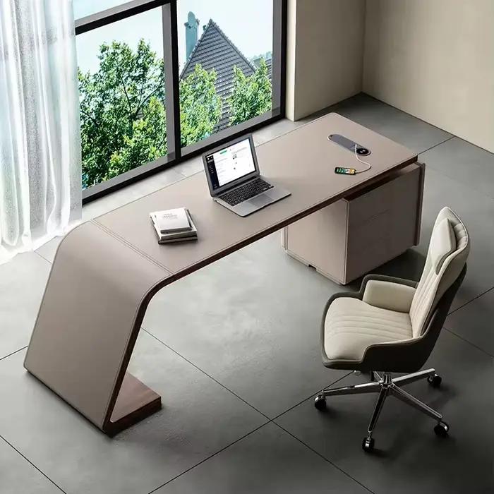 Table en bois massif minimaliste moderne