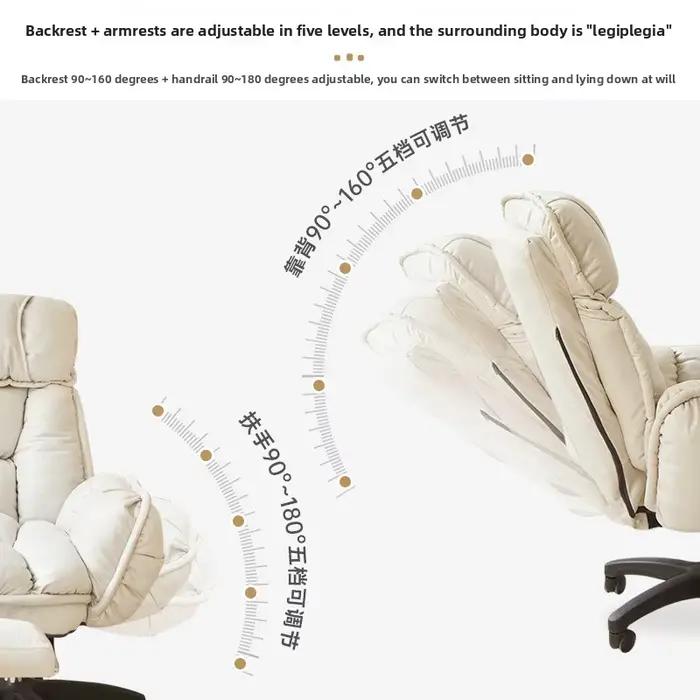 Chaise d'ordinateur, chaise de bureau pour le travail assis