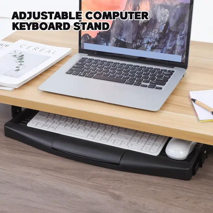 Support réglable pour clavier d'ordinateur coulissant