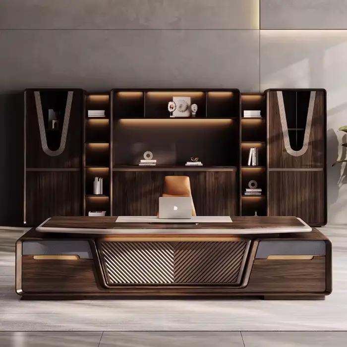 Bureau de réception multifonctionnel en bois pour conférence