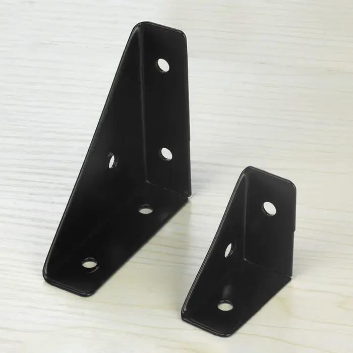 Supports d'angle triangulaires droits, connecteur d'angle de meubles en bois, étagère de Joint de comptoir, Support en L pour supports d'angle décoratifs