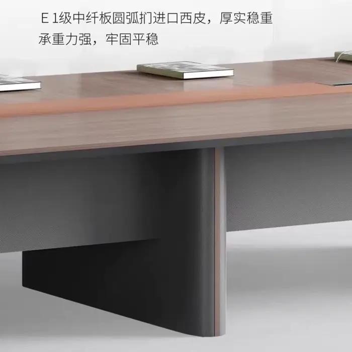 Mobilier de bureau simple table de conférence moderne longue salle
