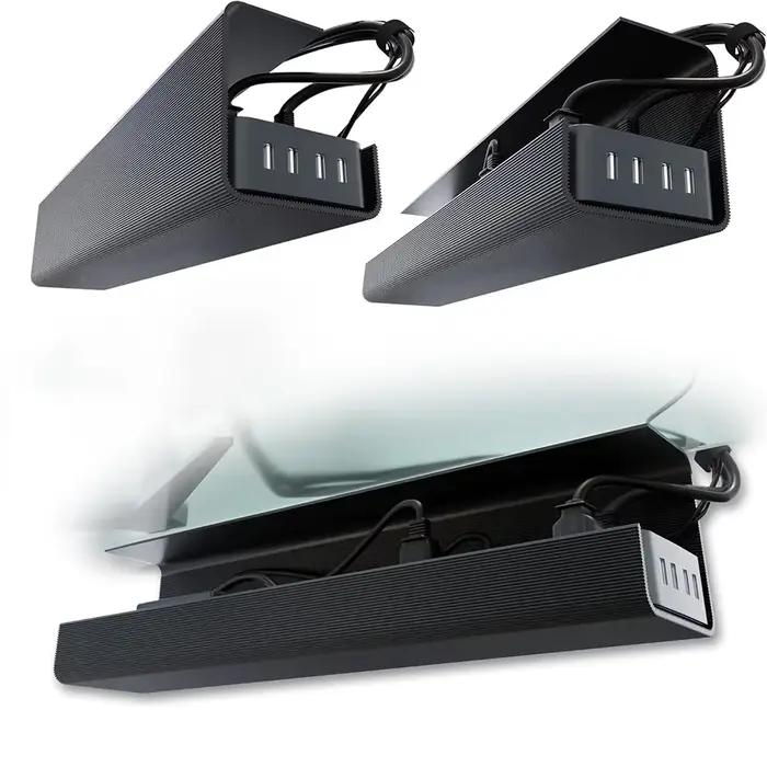 Organisateur de câbles sous table en PVC