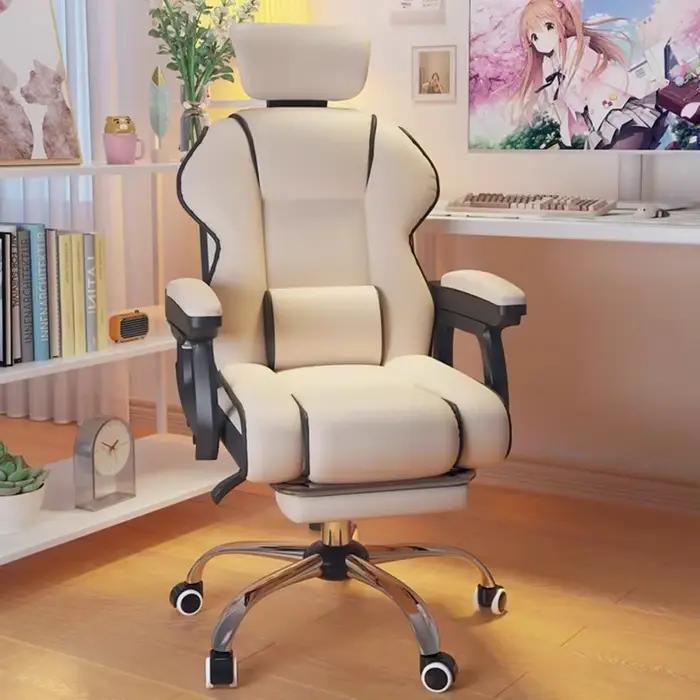 Chaise de bureau ergonomique Silla avec roues pivotantes et design moderne pour confort et style occasions de travail et loisirs