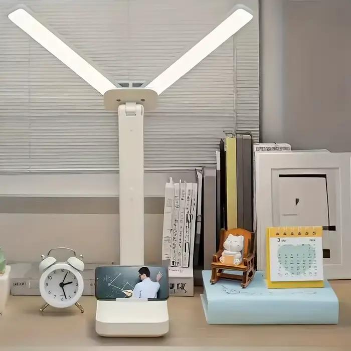 Lampe de bureau LED à double tête