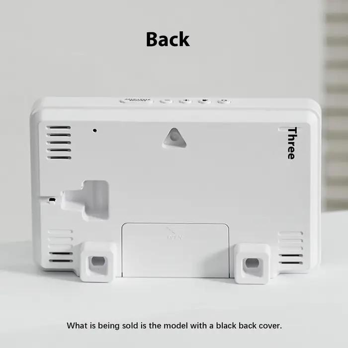 Horloge numérique minimaliste avec moniteur de température et d'humidité