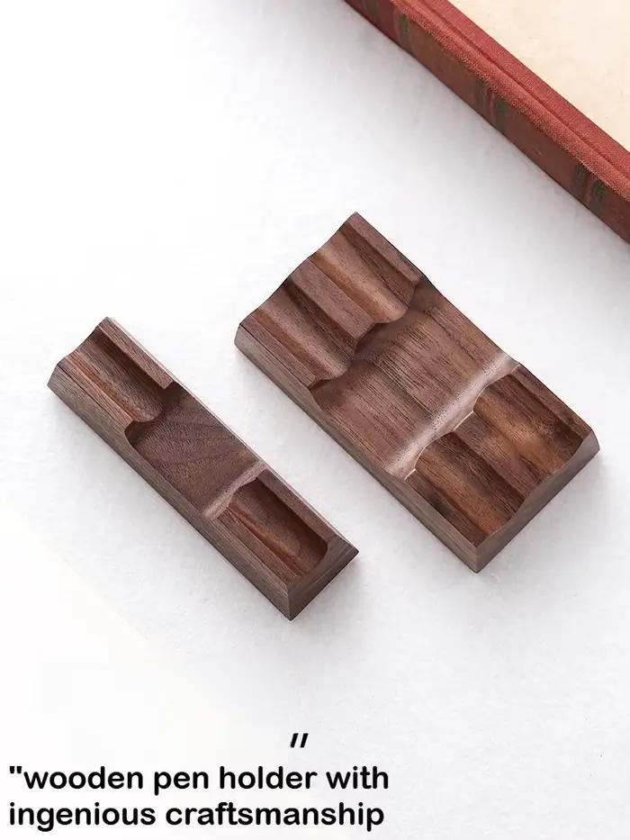 Porte-stylo en bois de noyer