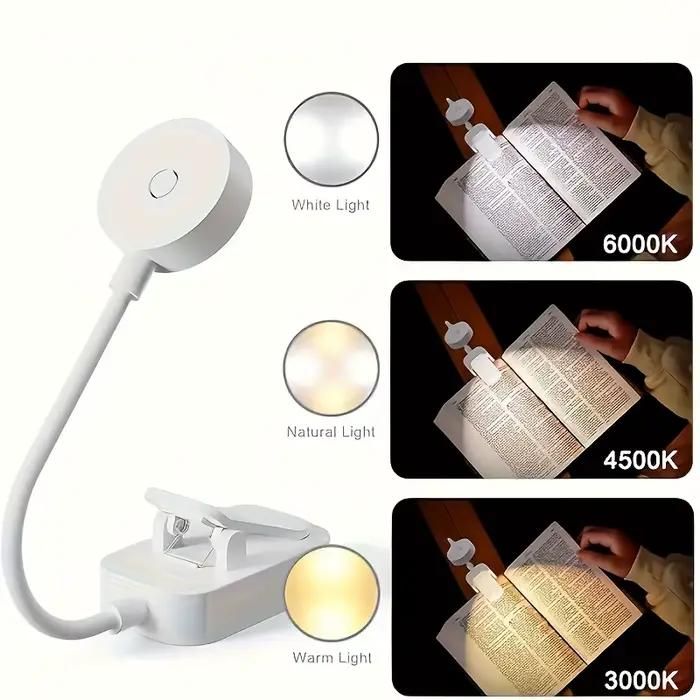 Mini lampe de livre pliante à Clip
