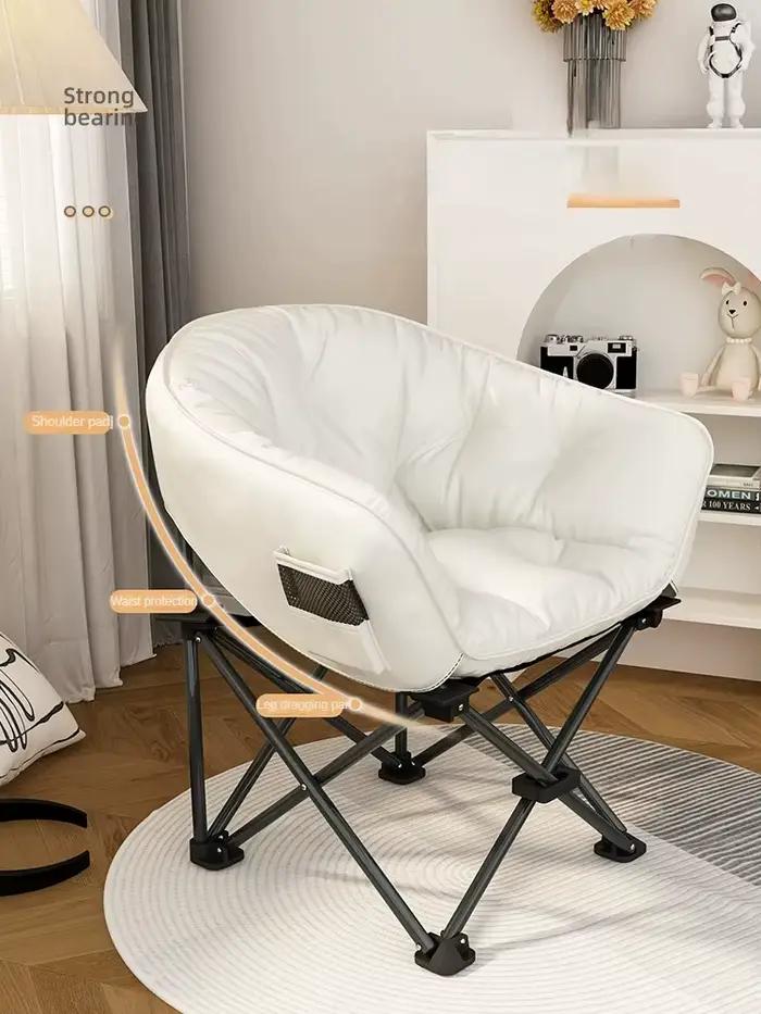 Chaise pliante pour chambre à coucher et salon, design unique, multicolore, confort étudiant et familiale, idéal pour étude, détente et parties de jeux