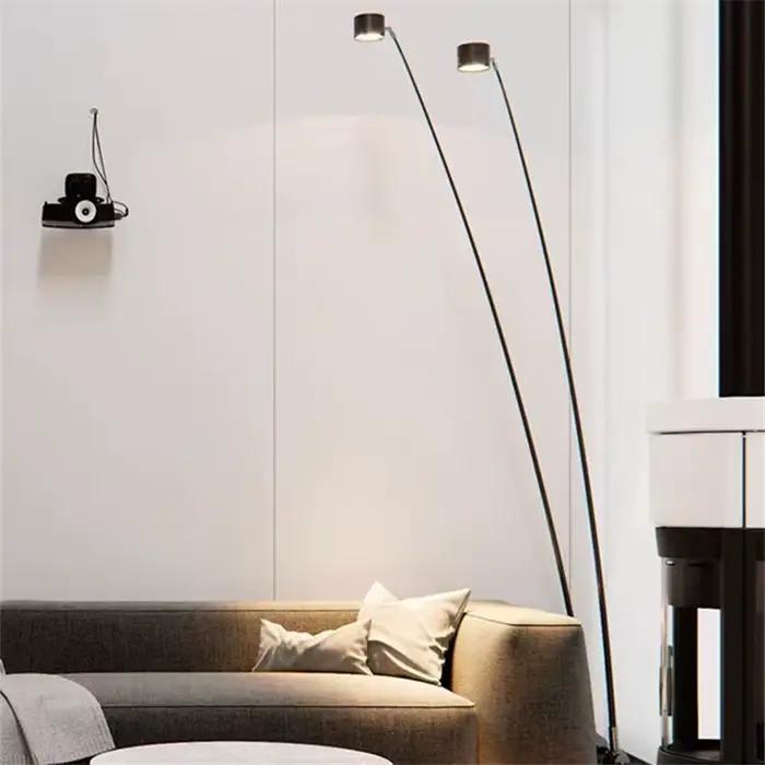 Lampe à arc Sampei design italien abat-jour multiple couleurs corps salon chambre coin bureau table de nuit lumière moderne élégante