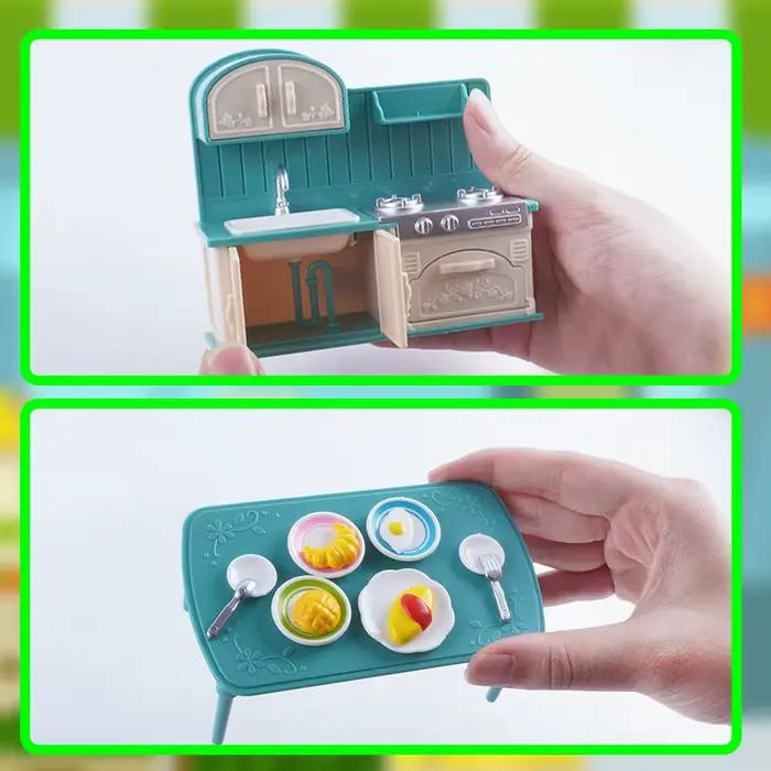 Meubles de maison de poupée, ensemble de salle de bain et de salon, meubles miniatures, accessoires de cuisine 1:12, petite maison de jeu, jouet, cadeau pour enfants