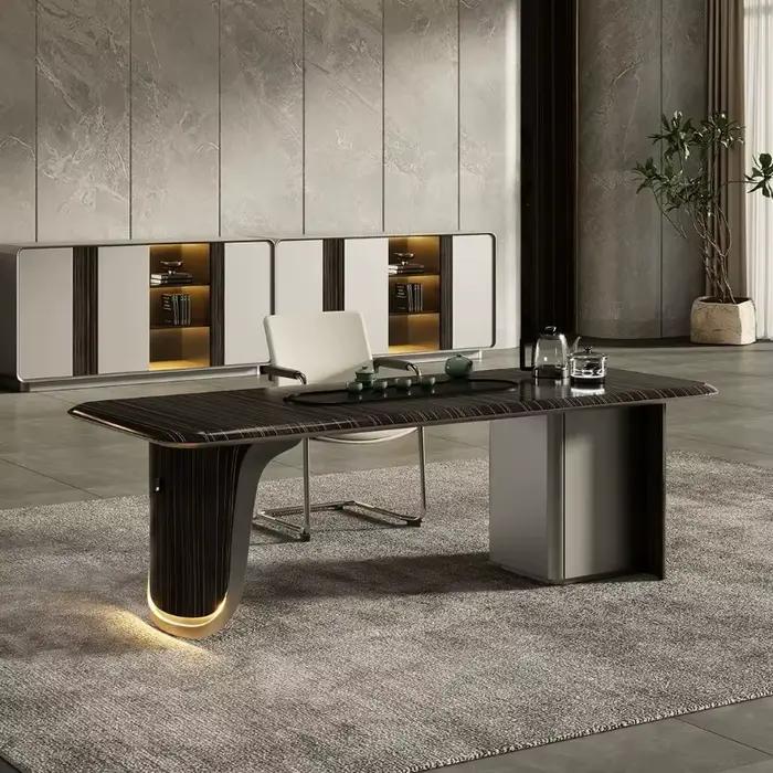Meuble de Rangement de Bureau Simple et Moderne, Luxe Léger, Armoire de Classement Premium, Armoire à Documents, Étagères à Fentes, Mobilier de Bureau