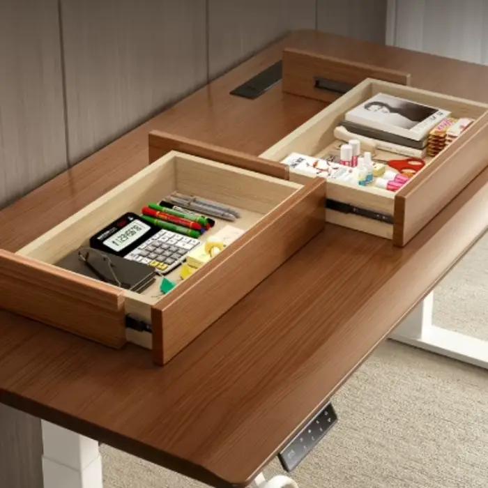 Tiroir de bureau en bois massif