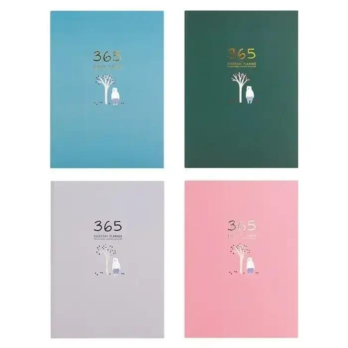 365 planificateur hebdomadaire et mensuel calendrier quotidien papeterie cahier bloc-notes bureau d'affaires fournitures d'écriture scolaires voyageurs