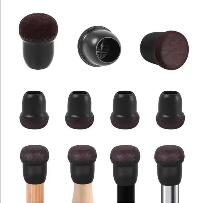 Couvre-pieds de meubles en silicone 360° pour pieds de chaise antidérapants 8 pièces pour protection de sol et aménagement intérieur