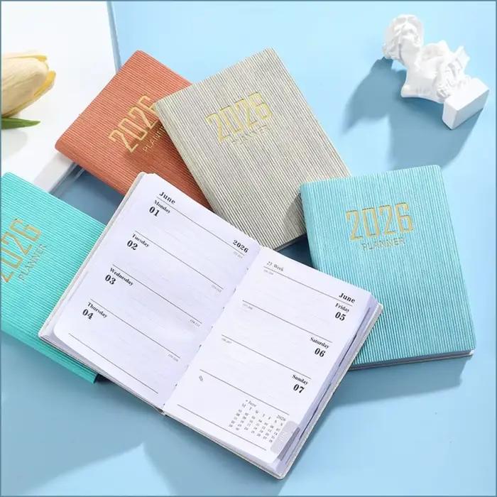Agenda Portable A7 2026 de poche avec calendrier