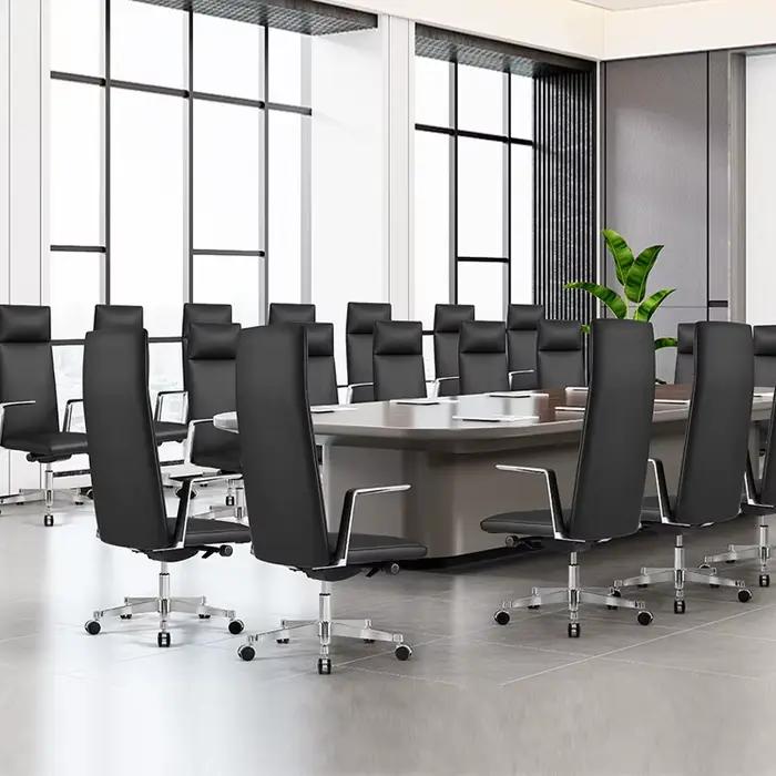 Chaise de patron ergonomique en cuir PU