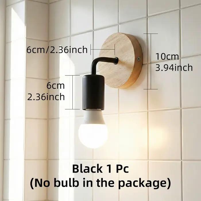 Lampe murale en bois style industriel vintage rétro pour décoration intérieure idéale maison loft occasionnels
