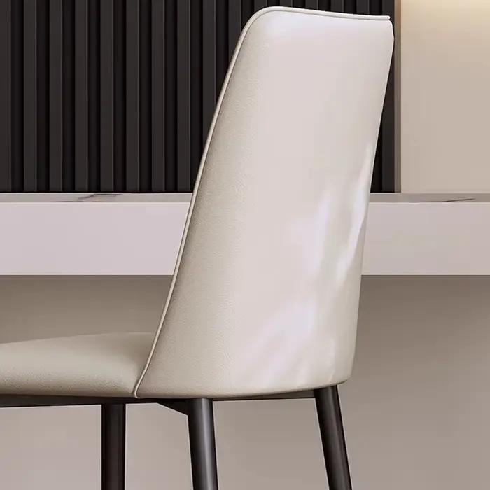 Ensemble de 2 chaises de salle à manger de luxe élégantes, peu encombrantes, modernes, minimalistes, meubles de salon