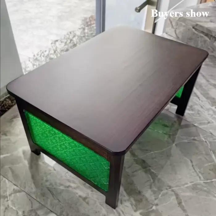 Bureau d'ordinateur pliable en bambou