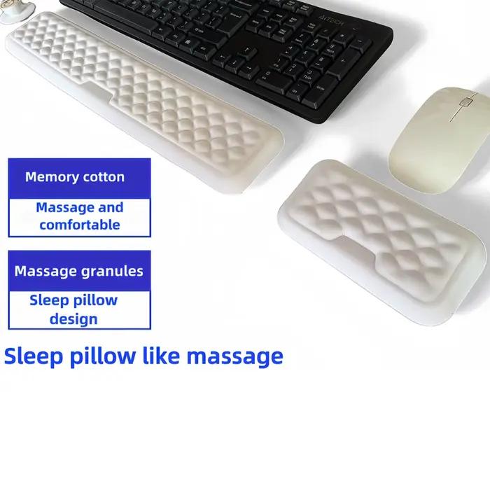 Ensemble de repose-poignets pour clavier en mousse à mémoire de forme