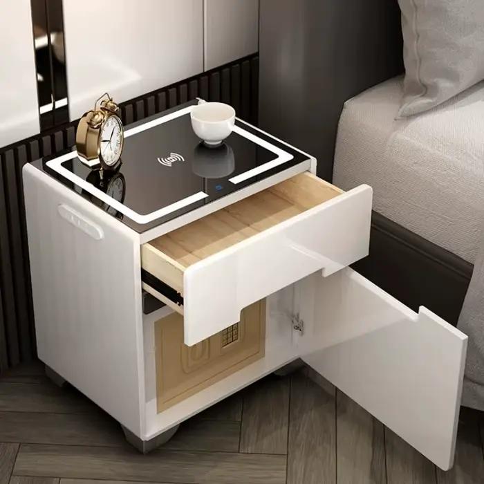 Table de chevet étroite de luxe pour chambre principale