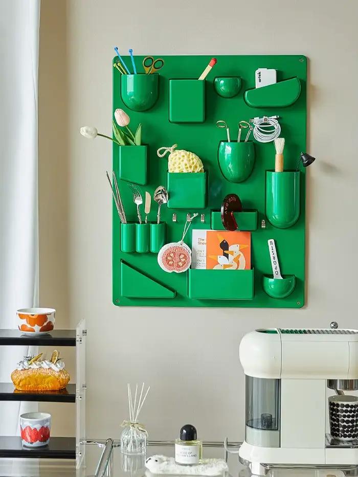 Grande étagère de rangement murale réglable T1