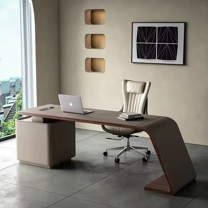 Table en bois massif minimaliste moderne
