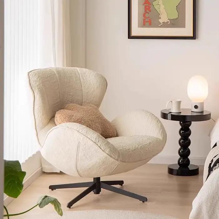 Chaise ergonomique de luxe moderne appui-tête Design minimaliste Salon lecture confortable Fauteuil