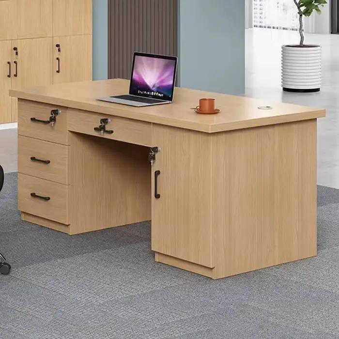 Bureau Minimaliste Gain de Place Grande Taille en Bois Design Moderne et Tendance Meuble de Salon