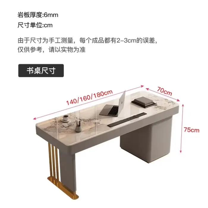 Bureau sur pied Chic, grande Table de bureau de luxe
