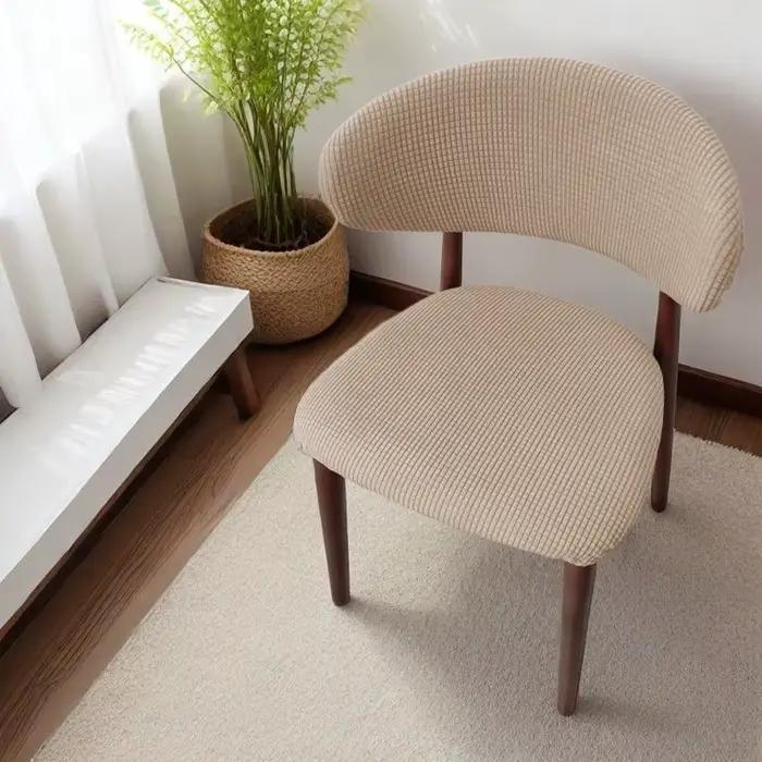 Housse de chaise à dossier en forme de C